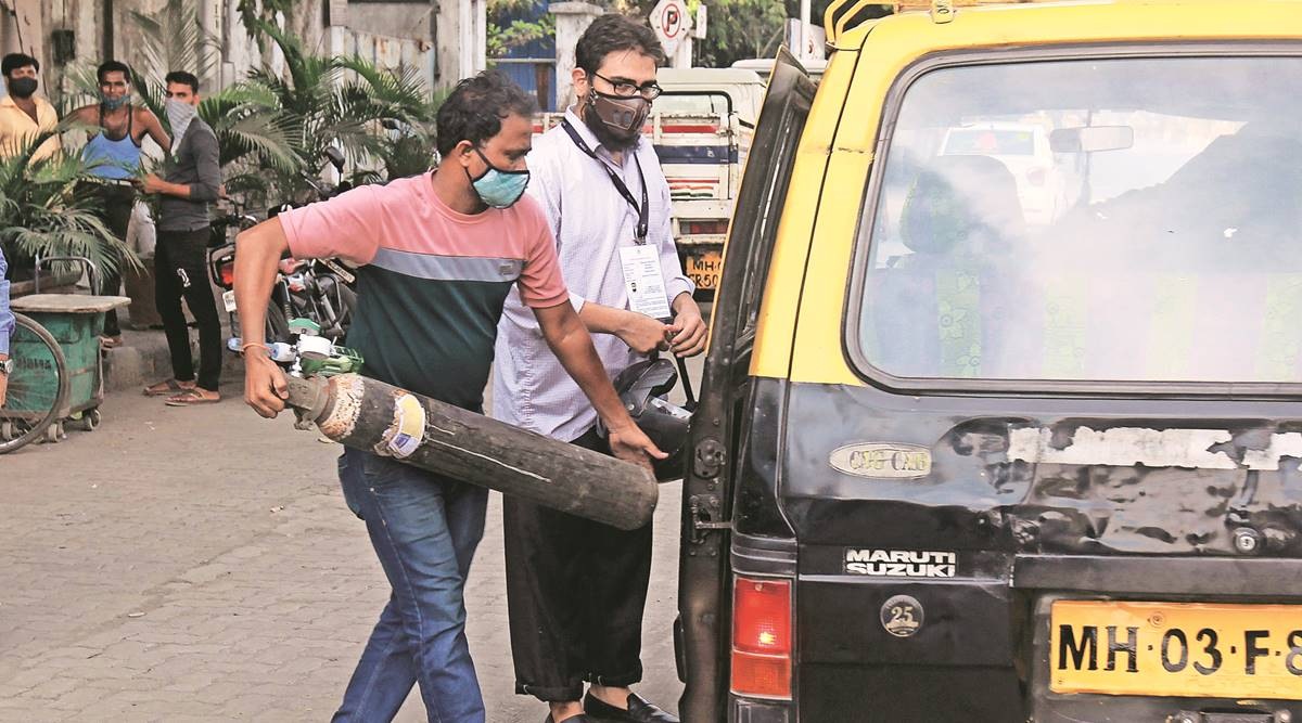mumbai oxygen demand, oxygen demand in india, mumbai coronavirus cases, mumbai covid-19 cases, mumbai news, indian express