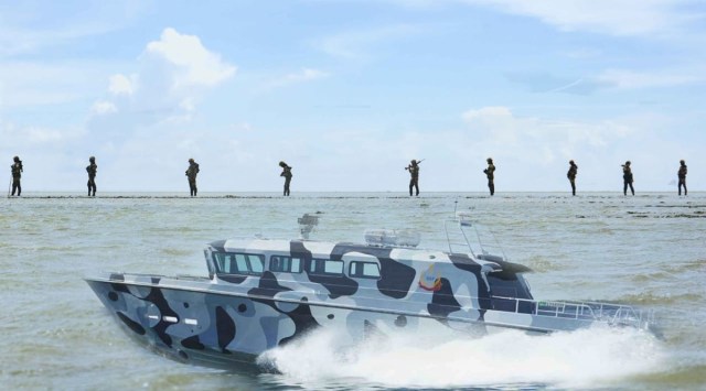 At present, the BSF provides security and controls access to India Bridge, one of the crucial connecting points for movement of goods towards the India-Pak border. (Twitter/BSFGujarat)