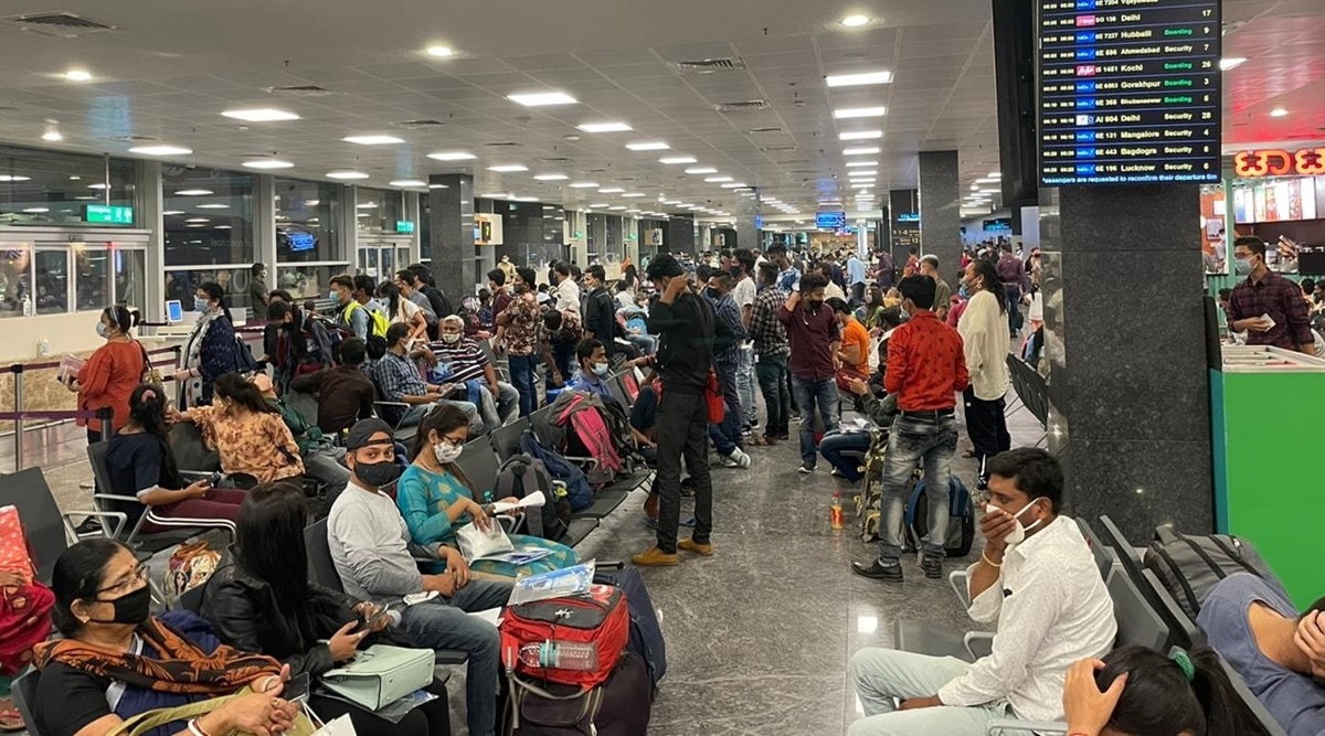 At Bengaluru Airport, Crowds And Lack Of Masks Make Many Uneasy ...