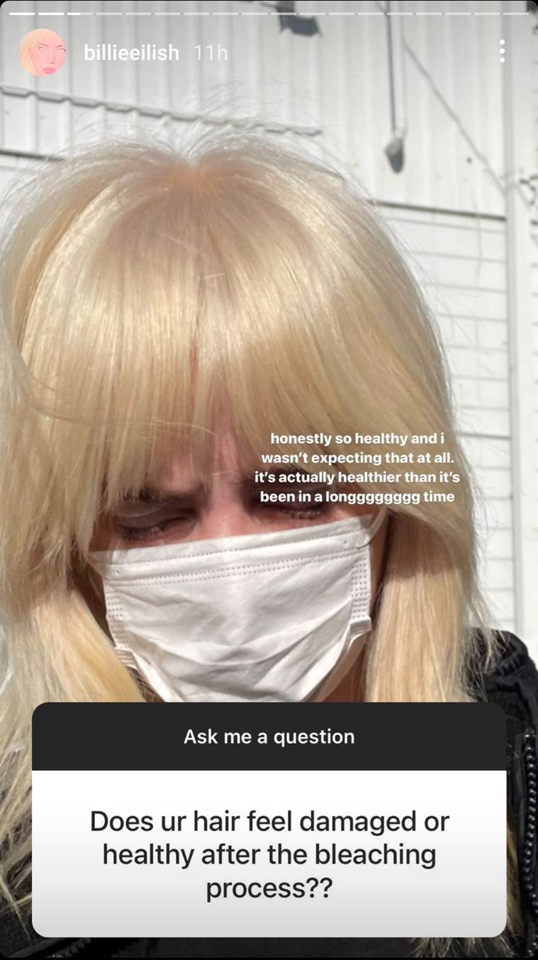 It took six weeks to accomplish Billie Eilish answers questions