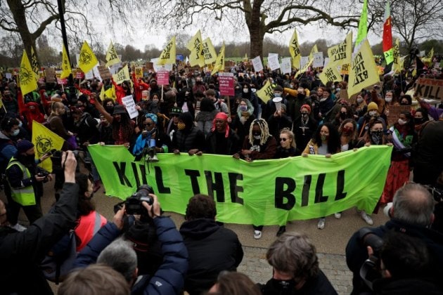 Britain kill the bill protest