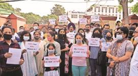 Bhavan Vidyalaya School, Panchkula, fees hike protest, Panchkula protest, Punjab protests, indian express