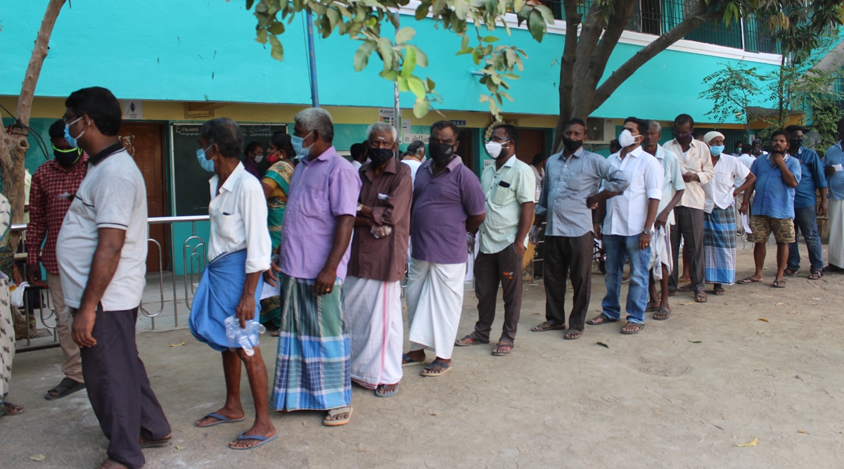 Tn Assembly Polls End Peacefully Voter Turnout 72 78 Per Cent Elections News The Indian Express