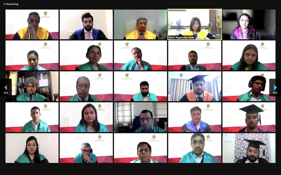 IIM Udaipur organises convocation ceremony virtually. Photo credits: IIM Udaipur