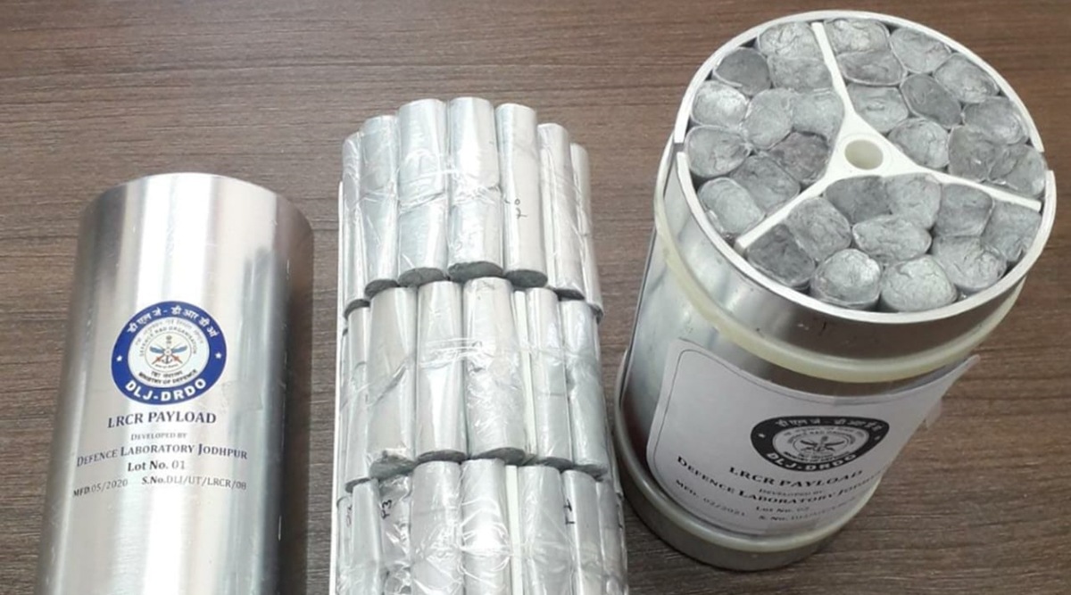 A Chaff rocket is primarily a mechanism which when fired acts as decoys to deflect the guiding mechanism of the enemy missiles. (Image source: DRDO)