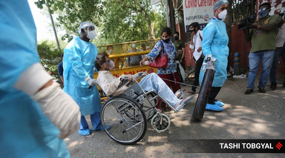 At LNJP hospital in New Delhi. 