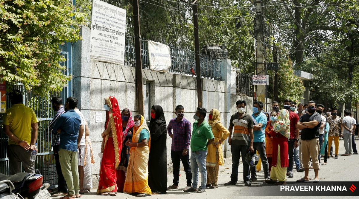 Delhi Testing Facilities Overwhelmed By Surge Cities News The Indian Express