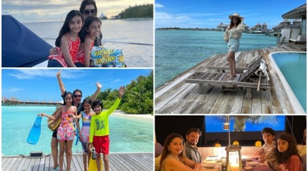 Farah Khan Kunder and Madhuri Dixit enjoy respective family time in Maldives