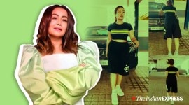 home workouts, indianexpress.com, lockdown workout, how to workout in lockdown, neha kakkar fitness, neha kakkar news, fitness news bollywood, indian idol neha kakkar, lockdown fitness,