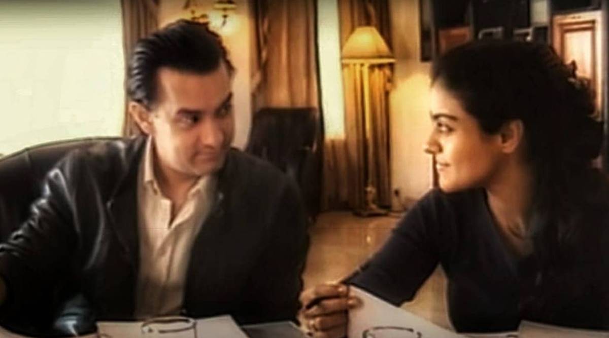 Kajol with Aamir Khan
