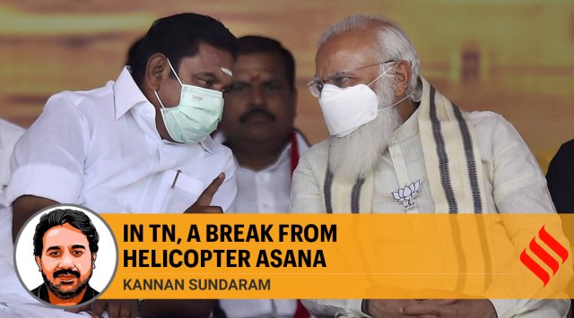 Madurai: Prime Minister Narendra Modi along with Tamil Nadu Chief Minister K Palaniswami during a public meeting (PTI)