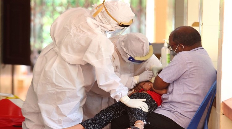 Mass Covid Testing Campaign at Government Taluk Hospital in Kochi.                                          (Photo Credit: PRD, Kerala/file)