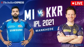 KKR vs MI Live Score