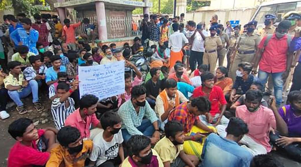 Protests took place across districts in Tamil Nadu.