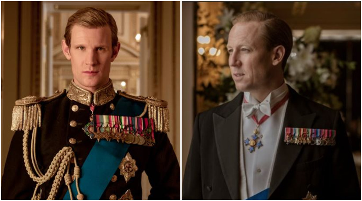 The Crown actors Matt Smith and Tobias Menzies pay tribute ...