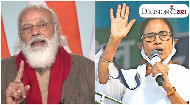 Mamata Banerjee, trinamool, Narendra Modi, election, West Bengal Assembly Elections 2021, west bengal polls, india news, indian express