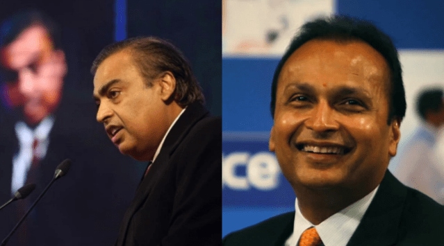 Mukesh Ambani  and Anil Ambani. 