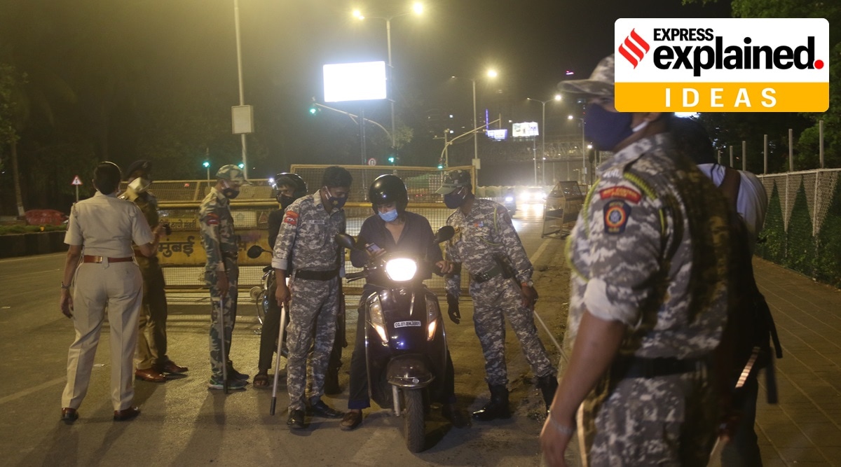 Night curfew imposed in Mumbai on Friday. (Express Photo: Ganesh Shirsekar)