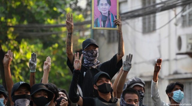 According to a human rights group, the civilian death toll in the crackdown by the Myanmar junta has reached 550 since the February 1 coup. (File Photo)