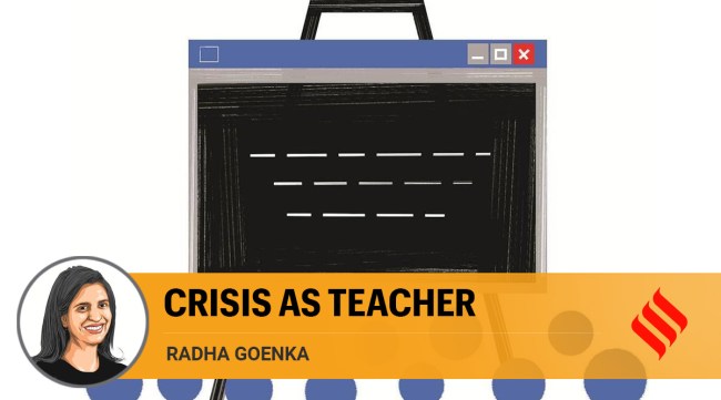 A long-term outlook of digitalisation of education will truly democratise education. (Illustration by C R Sasikumar)