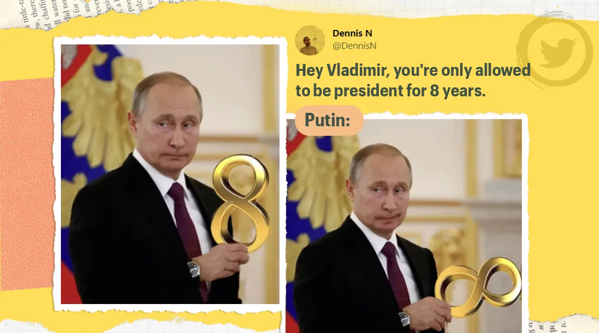 Memes galore as Vladimir Putin signs law to remain Russia's premier till  2036 | Trending News,The Indian Express