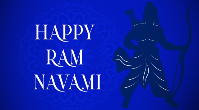 Happy Ram Navami 2021 Wishes: Happy Ram Navami. (Photo: Freepng/ Designed by Abhishek Mitra)
