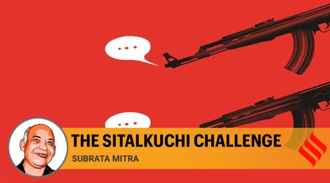 The main strategic goal of the paramilitary is to contain the rebellion, discipline the mobs and wean the insurgents and rebels away from anti-state violence and persuade them back into the normal political process. (Illustration by C R Sasikumar)