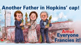 Amul topical, Amul doodle academy award, Amul doodle celebrates academy ward wins, 93rd Academy Awards, Oscar awards2021, Best Actor Oscar, Best Actress Oscar, Best Director Oscar, Chloe Zhao, Frances McDormand, Anthony Hopkins, Trending news, Indian Express news