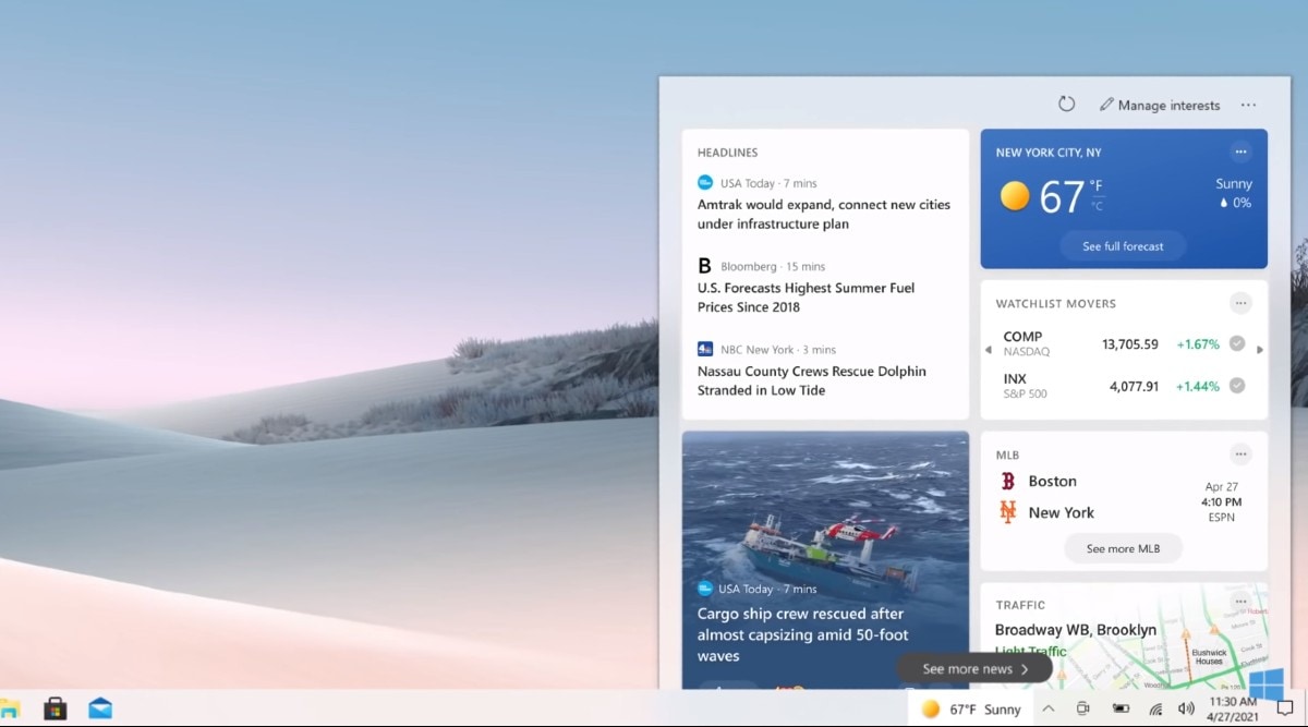 taskbar opaque windows 10