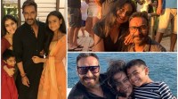 On Ajay Devgn’s birthday, his 20 family photos with wife Kajol, kids Yug and Nysa