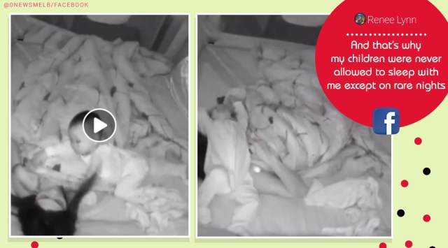 Baby videos, Baby sleeping videos, Co-sleeping with baby viral video, Time-lapse video mother and baby sleeping, Trending news, Indian Express news.