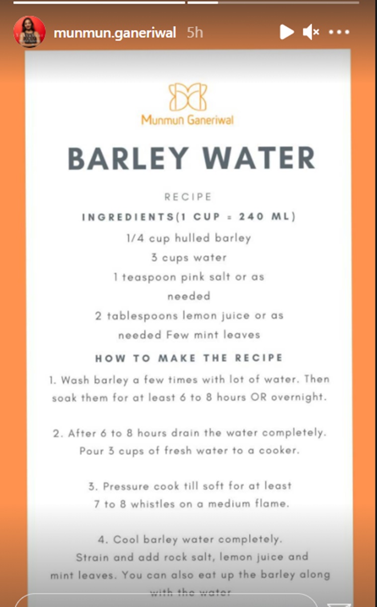barley water