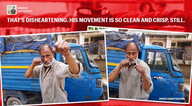 boxing, boxing champion, Abid Khan, boxing champion viral video, national boxer NIS qualified coach driving auto, boxer driving auto viral video, twitter reactions, indian express, indian express news