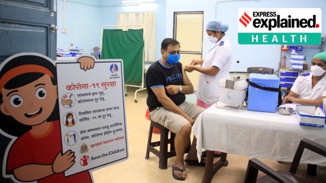 Vaccination drive underway at Rajawadi Hospital in Mumbai (Express photo by Deepak Joshi) 