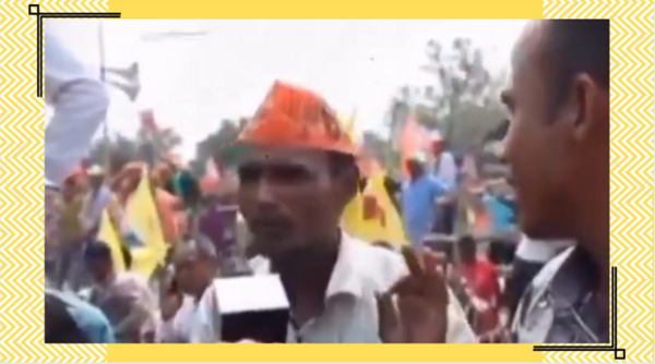 coronavirus, BJP, BJP rally, coronavirus cases, man sweating under sun viral video, man claims sun prevents virus, covid-19 cases india, trending, indian express, indian express news