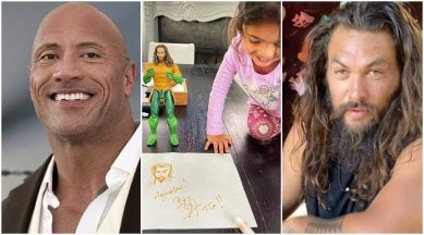 Dwayne Johnson S Daughter Gets A Video Message From Aquaman Jason Momoa On Her Birthday And Her Reaction Is Priceless Entertainment News The Indian Express