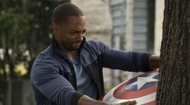 falcon and winter soldier finale, sam wilson, sam wilson with captain america shield