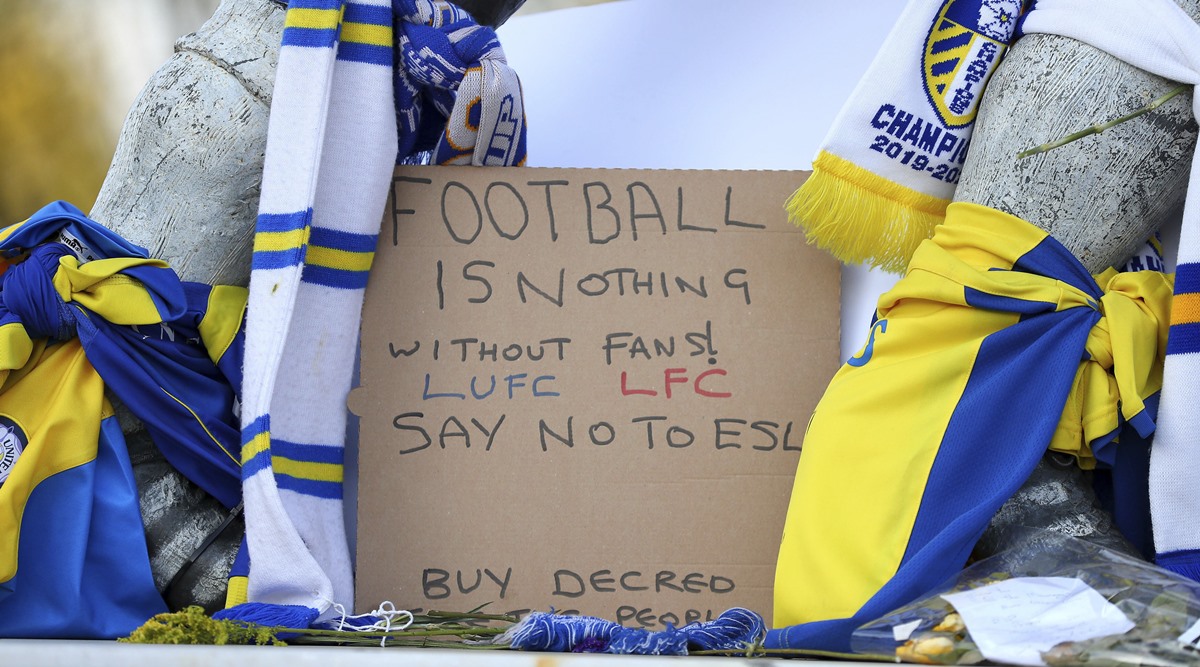 Watch Anger swells as fans, teams protest against Super League proposals Football News The