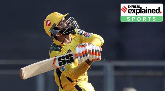 Ravindra Jadeja of Chennai Super Kings plays a shot during a match against Royal Challengers Bangalore, held at the Wankhede Stadium in Mumbai. (PTI Photo/Sportzpics for IPL)
