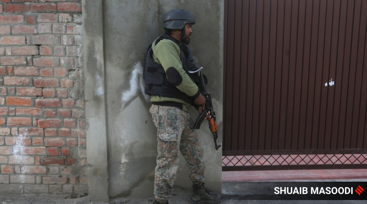 Two ultras were gunned down in Pulwama district's Tral region. (Express Photo: Shuaib Masoodi, File)