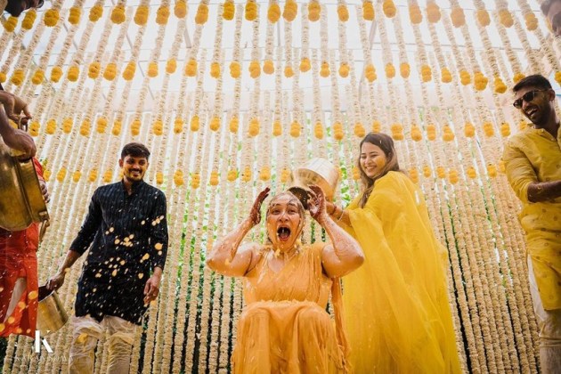 vishnu vishal jwala gutta haldi pre wedding