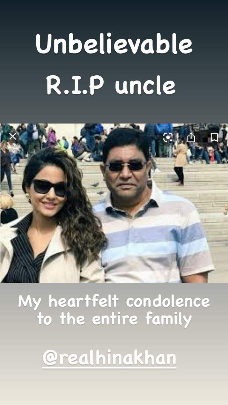 kanchi singh hina khan father