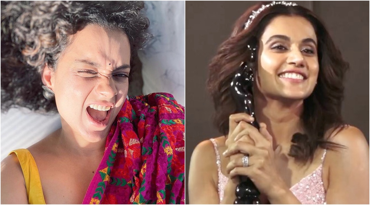 Kangana Ranaut replies as Taapsee Pannu thanks her while accepting ...