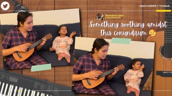 agar tum saath ho, mother daughter tum saath ho, little girl tum saath ho, mother daughter jugalbandi, cute children music video, viral video, indian express