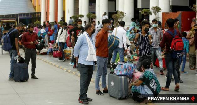migrant workers, migrants lockdown, covid lockdown, delhi curfew, delhi lockdown, migrant workers, indian express news