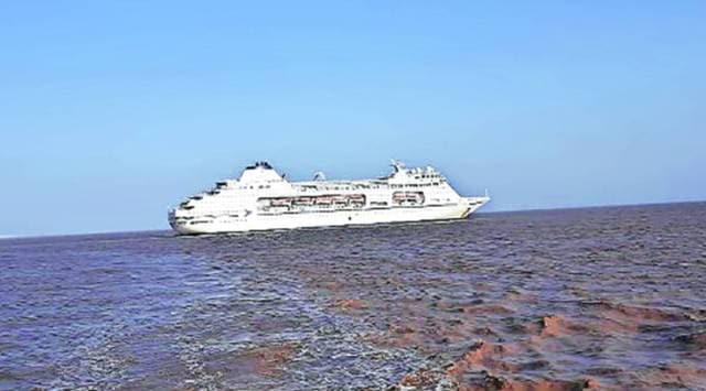 MV Columbus first luxury cruise to reach Alang after 2-month break