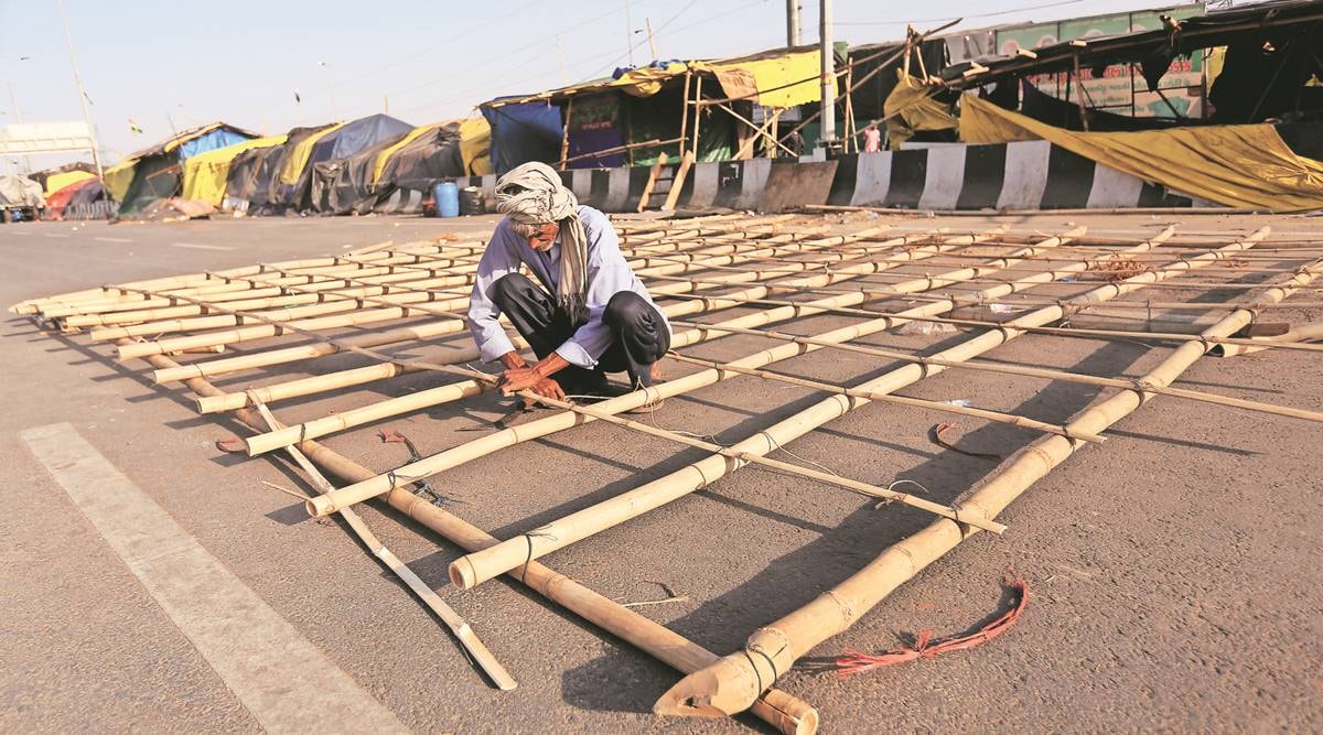 delhi farmers protest, singhu border protest, punjab harvest season, delhi news, farmers protest, india news, indian express
