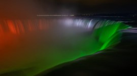 Niagara Falls, Canada, Niagara Falls in tricolours, India Covid -19 second wave, Coronavirus India updates, Indian Express news, Trending news, viral news.