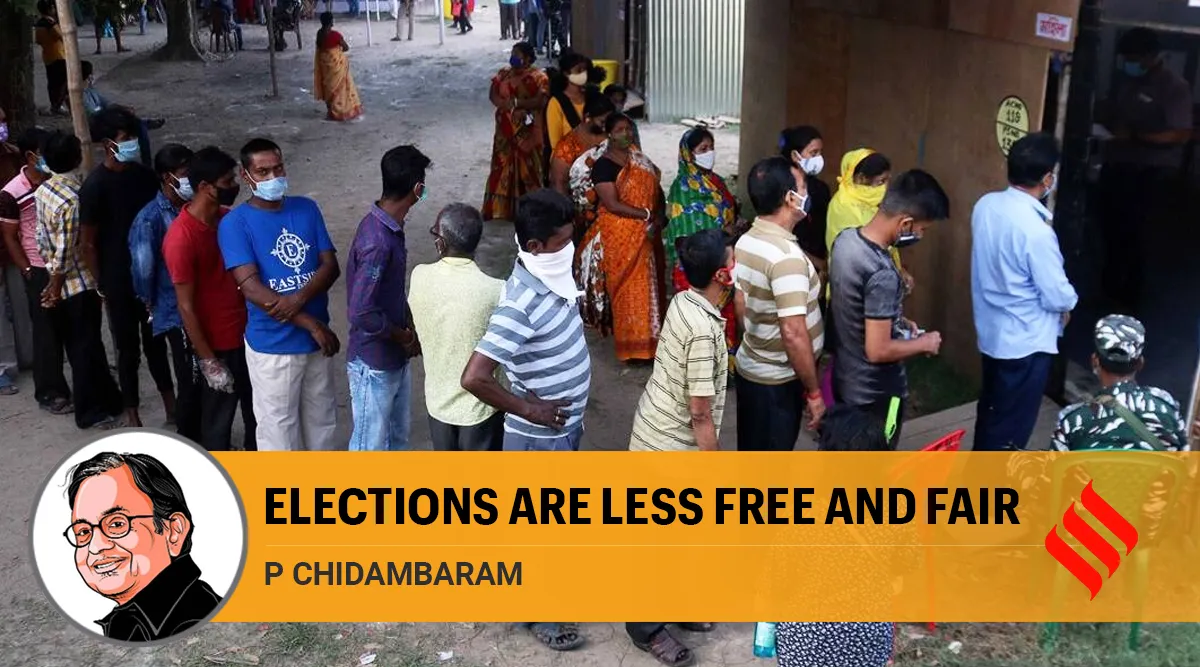P Chidambaram writes: An election is no longer a festival of ...