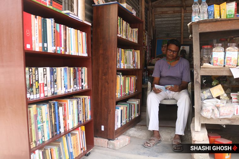 patuli street library, free street library, kolkata couple turns fridge into library, fridge library kolkata, kolkata street library, kolkata news, viral news, indian express